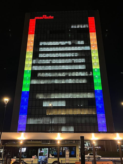 ライトアップの様子