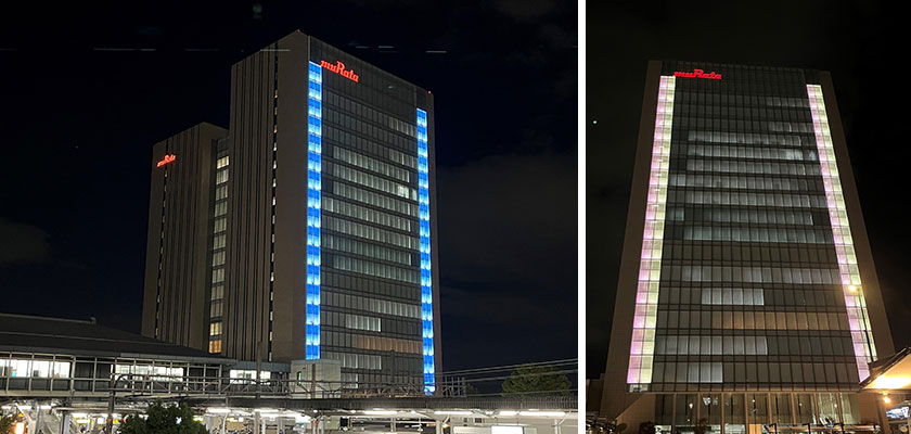 ビルのライトアップのイメージ画像