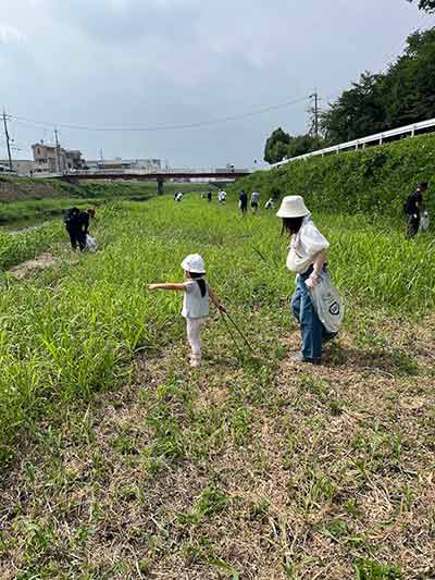 小畑川クリーン作戦2025の様子2