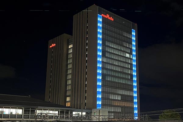 ライトアップの様子