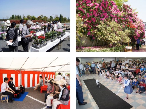 野洲事業所 昨年のしゃくなげ観賞会の様子
