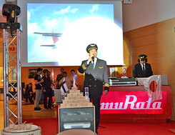 A scene from Murata Take Off Day