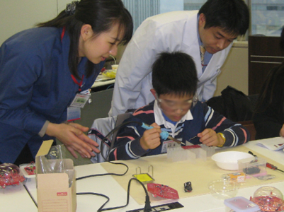 3月29日京都で開催! 電子工作教室　ムラタセイサク君®・ムラタセイコちゃん®と一緒に「ブルブル星人&トントンリモコン」を作ろう!