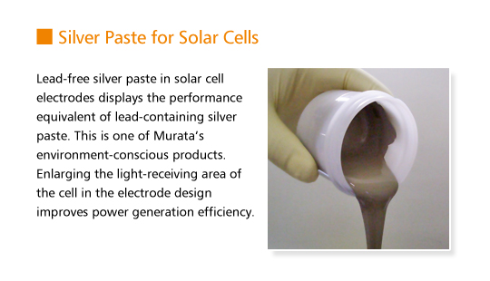 Silver Paste for Solar Cells