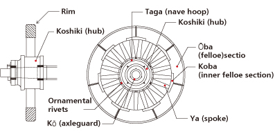 Wheel part terminology