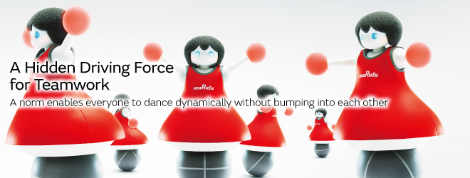 A Hidden Driving Force for Teamwork A norm enables everyone to dance dynamically without bumping into each other