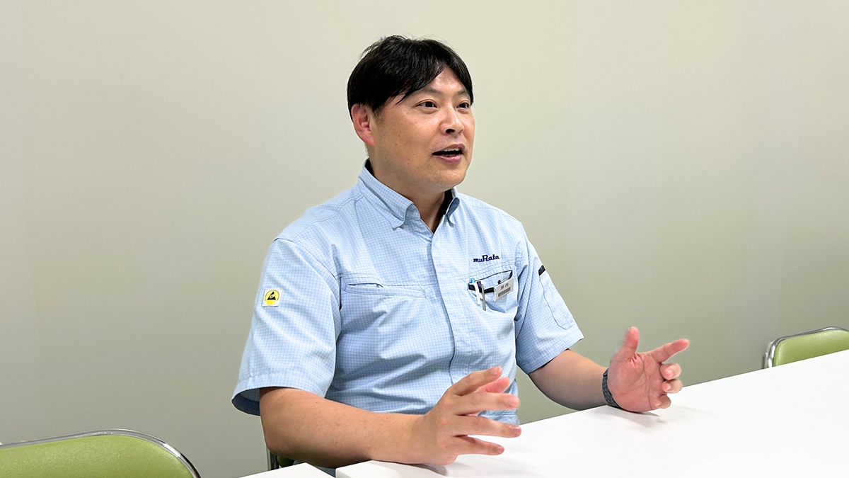 At the time of the earthquake disaster, Tsubouchi, the factory manager at Wakura Murata.