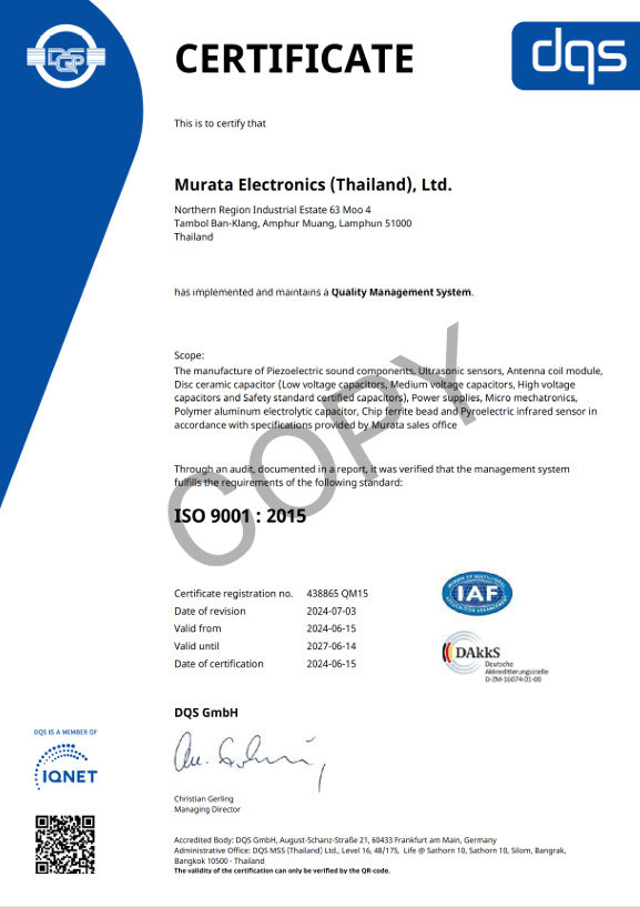ISO 9001 certification