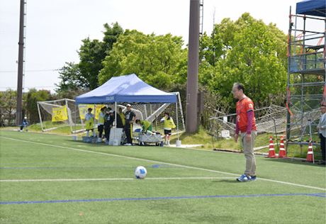谷口社長のキックインセレモニー