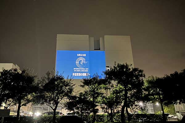 ライトアップの様子