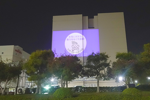 ライトアップの様子