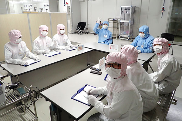 職場体験の様子