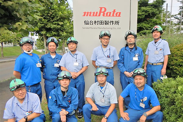 Image of staff responsible at Sendai Murata Manufacturing Co., Ltd.